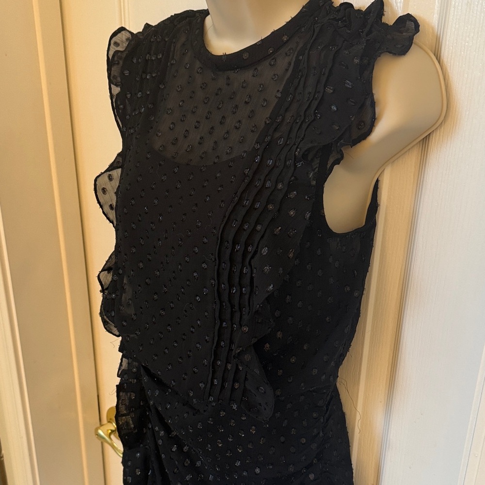 Express Black Textured Mini Dress